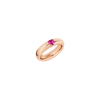 Anello Dodo Donna 100% Amore in Oro rosa Rubino sintetico DAC3000_HEART_SR09R-46